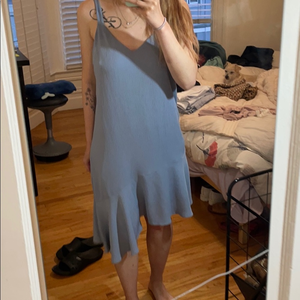 Lush asymmetrical Crepe dress